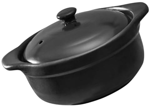 SHINEOFI Pentola in Ceramica 109L Coperchio e Doppia Maniglia Casseruola per Stufa Domestica e Zuppa da Cucina Utensile Antiaderente per Riso Brasato e Stufati Casalinghi