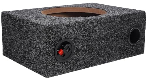 Kichvoe Caisson de Basses en Bois 8 Pouces Portable pour Voiture Installation Facile Compatible Autoradio pour Amélioration Audio Automobile
