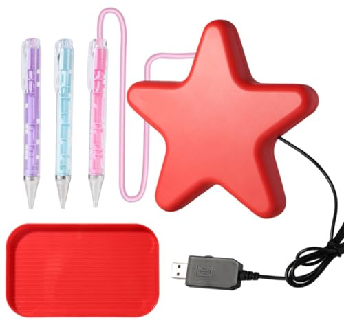 Diamond Art Vacuum Pen Kit med 2 pennor och förvaringsspår uppladdningsbar elektrisk sladdlös för målningar kreativa hantverk