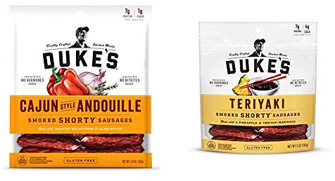 Duke's Cajun and Teriyaki Smoked Shorty Sausages Bundle (5 oz.)