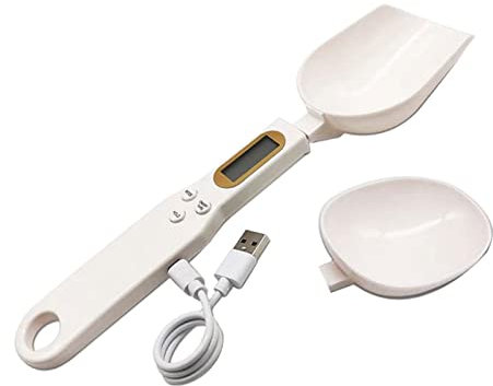 XAMIO Cuillère À Mesurer Numérique, Rechargeable Par USB Pour Maison Cuisson Lait En Poudre L'assaisonnement Gramme Café Précision Cuillère Poids Balance Électronique，doseur Cuisine Portables