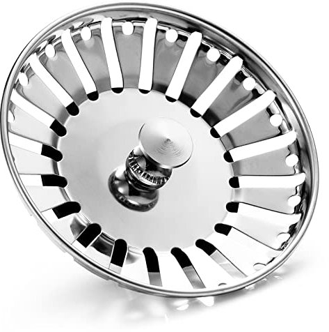 Cucina aggiornata 84mm Lavello Spina Filtro Acciaio Inox Filtri Lavello Spine Sostituzione Tappo di Scarico per Cibo/Hair Catcher - Lavelli Diametro Foro 84-85,3mm