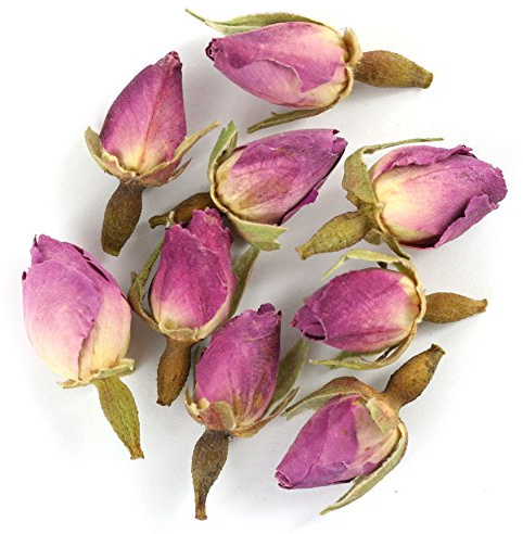Pink Rose Buds Premium Loose Leaf Herbal Tea - Chiswick Tea Co - 50g Tin