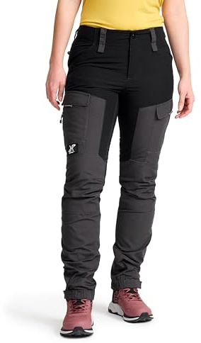 RevolutionRace Women's RVRC GP Trousers, Durable Trousers for Hiking, Walking, Exploring and All Other Outdoor Activities, Jet Black, XL