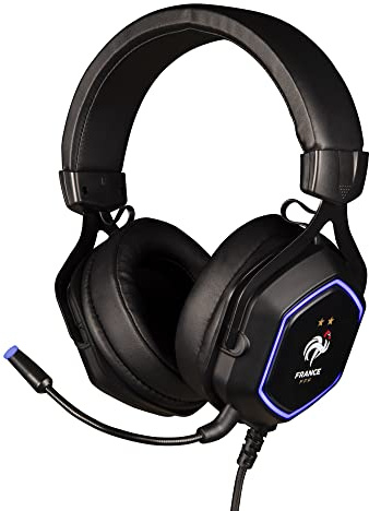 Konix FFF Kabelgebundenes Gaming-Headset Hexagon 7.1 für Konsolen, PC, Smartphones und Tablets - Flexibles Mikrofon - 50 mm Lautsprecher.