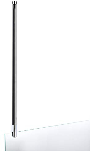 Schulte barre stabilisation noire 80cm fixation plafond douche verre 5/8mm | recoupable