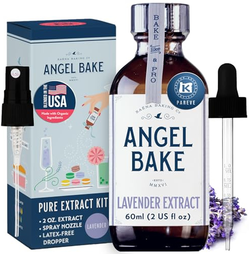 Pure Bulgarian Lavender Extract For Baking And Mixology. 100 Servings Culinary Aromatics With Spritzer And Dropper. Keto Friendly, Vegan, Gluten Free. (Lavender, 2 Oz w/ Spritzer & Dropper)
