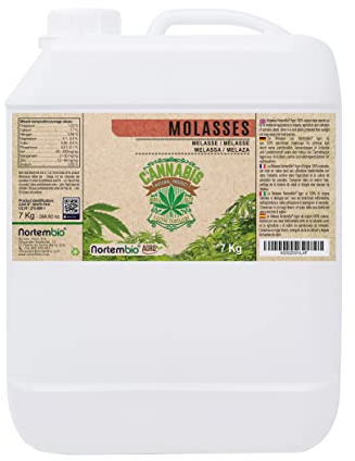 Nortembio Agro Natürliche Melasse 7 Kg. Speziell für den Anbau von Cannabis und Marihuana. Verbessert Wachstum und Blüte. Nicht geschwefelt.
