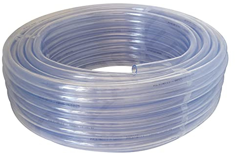 Tubo irrigazione trasparente antigelo per giardinaggio agricoltura pvc gomma per innaffiare Diametro int. mm 25 - 1 pollice VENDITA AL METRO (10)