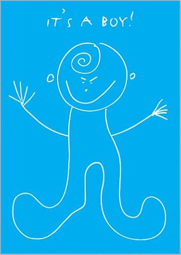 Kartenkaufrausch Helga Bühler Im 5er Set: Geburts Baby Glückwunschkarte für kleine Jungen, blau
