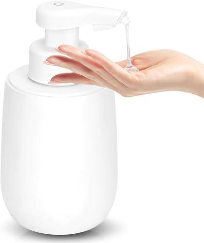 Phneems Seifenspender Automatisch Elektrischer Automatic Soap Dispenser Mit Sensor No Touch Sensor Automatischer Seifenspender F¨¹R Bad,K¨¹Che,B¨¹Ro USB Wei?