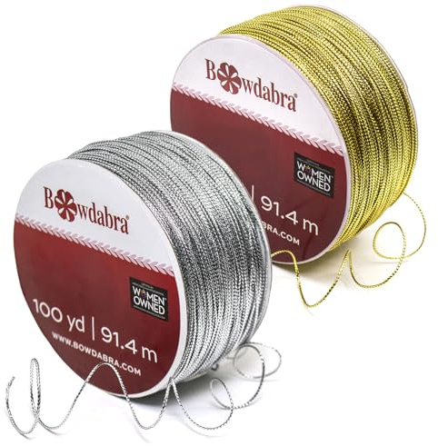 Morex Ribbon Bowdabra Combo, 600 feet, 300 feet Gold Wire and 300 feet Silver Wire