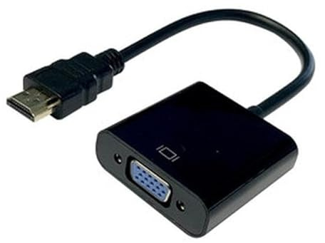 Levitantes Adaptador HDMI Macho a VGA Hembra, resolución Full HD, Ideal para conectar Dispositivos Digitales a monitores analógicos.