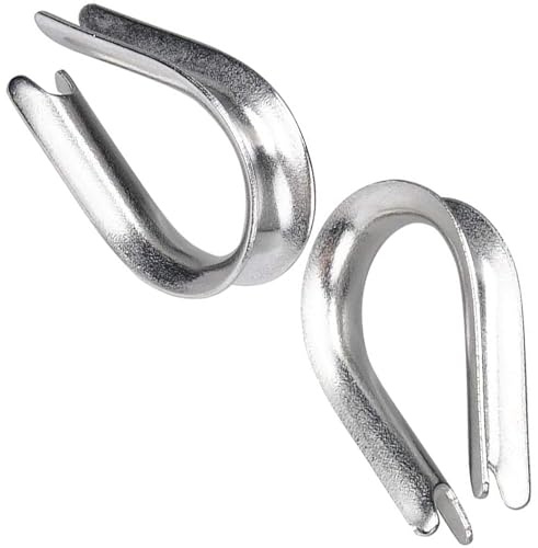 20mm Wire Rope Cable Thimble Wire Eye (Pack of: 2) DIN 6899B Galvanised Steel Rigging for Wire Rope, Stainless Steel Rope DIYUK