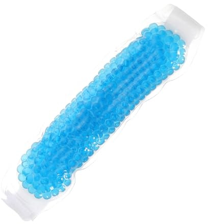 GOOHOCHY Kühlendes Gel Stirnband Fieberkühlendes Eisbeutel Mit Verstellbarem Riemen Weiches Material Blau Für Kinder Und Erwachsene Zur Schmerzlinderung Und Soforthilfe