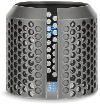 ZEPHBLOW Outer Filter Cover Replacement Compatible with Dyson Airwrap Hair Styler HS01 HS05 Models, Strainer Magnetic Cage Curling Iron Mesh Parts, Gray