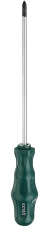 QUARKZMAN PH1 Tournevis Phillips Tournevis Cruciforme #1 9.4 Magnétique Tournevis 5.9 CR-V avec Poignée Ergonomique pour Réparations DIY, Vert