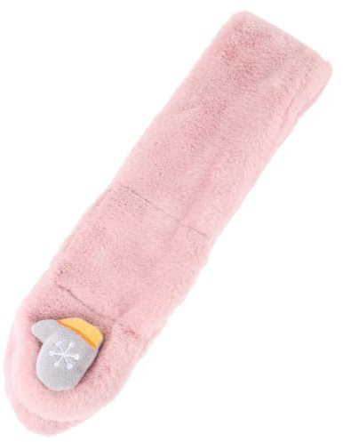 PACKOVE Plüsch-kinderschal Für Winter Mit Weihnachtsglocken-design Dicker Und Hautfreundlicher Halswärmer Für Kombination Mit Kinderkleidung