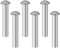 6 Pieces 50 x 6 mm Round Head Aluminum Rivets,Head Solid Rivets,Silver Round Heads Hammer Type Aluminum Rivet,for Repair Garden Tools,Shovels,Rakes,Forks,Household and Industrial Use Tool.