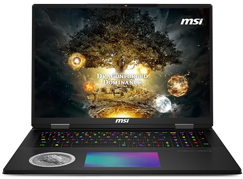 Titan 18 HX Dragon Edition Norse Myth 45.7 cm 120Hz MiniLED UHD+ Gaming Laptop: Intel Ultra 9-285HX, NVIDIA Geforce RTX 5080, 64GB DDR5, 6TB SSD, Thunderbolt 5, Wi-Fi 7, Win 11 Pro: Negro A2XWIG-442US