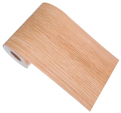 Alipis Wood Grain Tape Stickers Removable Wallpaper Border Strip Kitchen Backsplash Wood Grain Border Sticker for Furniture