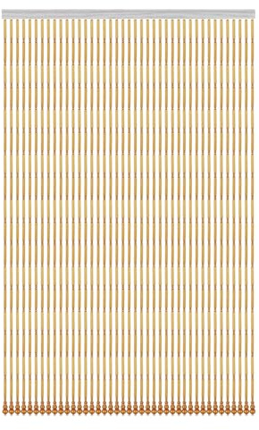 LRYELWA Perlenvorhang Türvorhang aus Bambus,Hängender Bambusvorhang Raumteiler oder Türdekoration,Fliegenvorhang für Fenster,Zimmer,Balkontür,mit Zubehör (160cm x 110cm 107 Stränge)