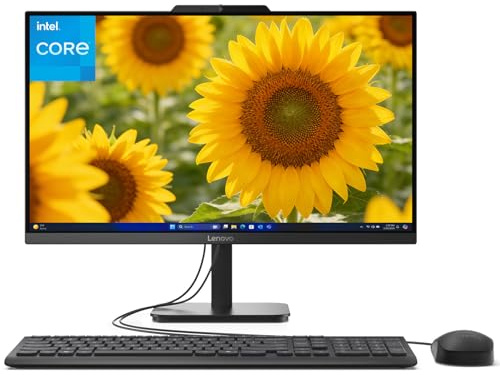 Lenovo 23.8 i3-N305 32GB 1TB SSD IdeaCentre All-in-One Desktop Computer | 1080P AIO Display, WiFi, Bluetooth, Windows 11 Home, Dark Gray