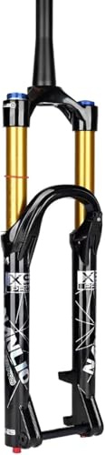 CUCKQUIC Fahrradfedergabel, Mountainbike-Vorderradgabel, Downhill-Gabel mit Luftfederung, 160 mm Federweg, 100 x 15 mm Steckachse, Scheibenbremsen, Spannungsregler, 26/27,5/29 Zoll B,26in