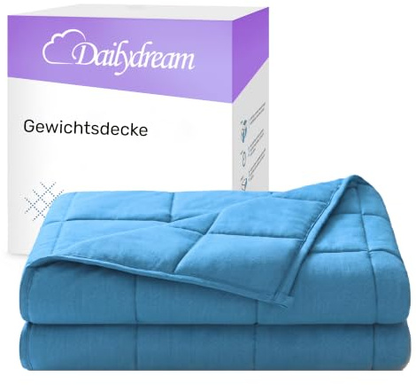 Dailydream viktfilt 135 x 200 cm, 9,5 kg, bomull, blå