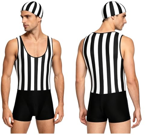 Sinleey Sportbindel för män, atletiska kombinationer, jockstrap smal och elastisk träningskombination, dykdräkt rave, svart, S