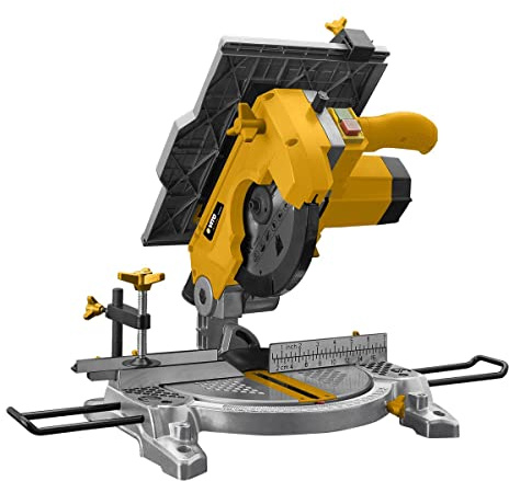 VITO - Scie à onglet Ø210mm Combinée 1200W Avec déligneuse Plateau de découpe Angles de coupe