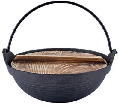 XICHENGSHIDAI Olla Sukiyaki de hierro fundido, olla caliente Shabu Pan Nabe Sukiyaki - 2L