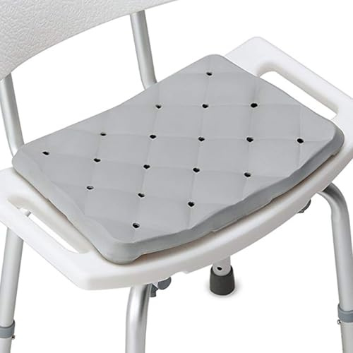 DMI Waterproof Foam Cushion for Bath Seats, Transfer Benches, Shower Chairs, Kneeling Pads and Stadium Seats, 1.3 Inches Thick