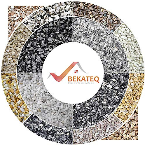 Naturstein Marmorkies 25kg Grigio Bardiglio 3-5mm - Steinteppich Bodenbelag, Dekosteine - Ziersplitt, Zierkies, Gartengestaltung, Streusplitt, Teichkies, Gartenkies, Wegkies - BEKATEQ BK-590