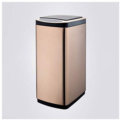 Cestino spazzatura Cestino da cucina grande capacità con coperchio in acciaio inox smart cestino smart cestino for uso domestico Cestino automatico senza touch-free (rettangolar, 20L / 30L) Pattumiera