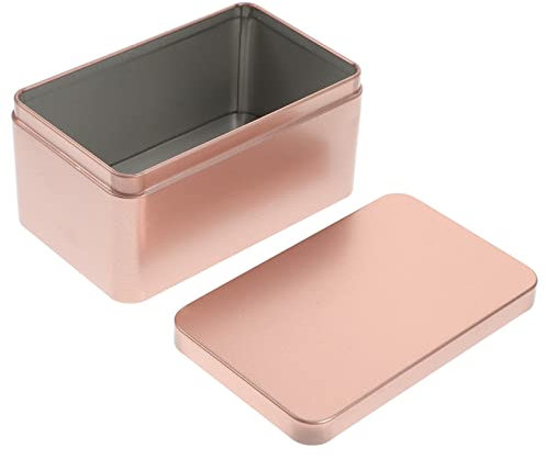 Alipis Scatola Rettangolare Tinplate Organizer Portatile Per Tè e Caramelle Contenitore Per Casa Color