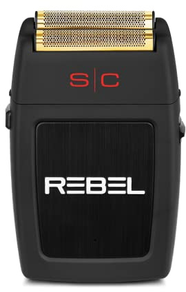 Elektrischer Bart- und Haarrasierer Stylecraft Rebel, Kabelloser Elektrischer Bartrasierer für Herren, 100 Min Betrieb, Kompakter und Tragbarer Reiserasierer 150g, Schnittgeschwindigkeit 11.000 U/Min