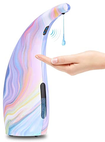 Automatic Purple Soap Dispenser, 10.25 Oz Touchless, IP65 Waterproof, Auto Sensor for Kitchen & Bathroom