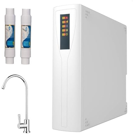 DC Solution | Depuratore acqua osmosi inversa sotto zoccolo con display | Purificatore domestico acqua potabile dal rubinetto di casa
