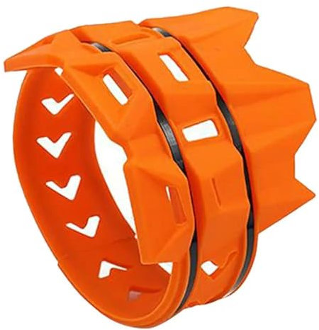 DABAUR Schalldämpfer-Hitzeschild Für Motocross Dirt Pit Bike Auspuffanlage Abdeckung Schutz Universal Motorrad Auspuffrohr Schutz Hitzeschild Schutz Abdeckung (Color : Orange)