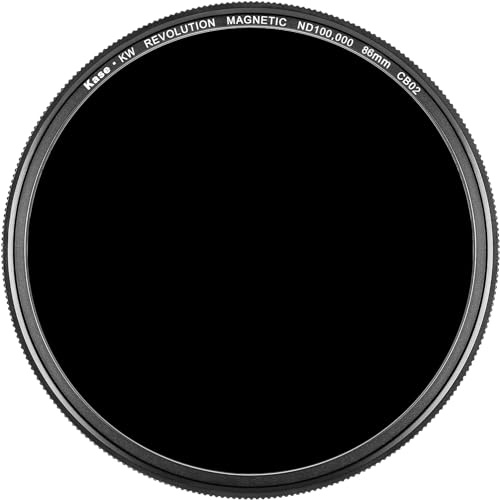 Kase Wolverine Revolution 86mm Magnetic ND100000 16.5 Stop Shockproof Tempered Optical Glass Filter w Orange Ring & Adapter