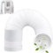 Tubo Climatizzatore Portatile, 150mm Tubo di Scarico Aria Condizionata Portatile, Flessibile Tubo Climatizzatore per Aria Condizionata, Asciugatrice, Cappa Aspirante, Ventilatore di Scarico