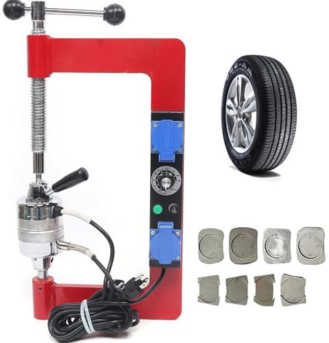 Autoreifen-Vulkanisierer, Reifenvulkanisiermaschine, Reifen-Autoreparaturmaschinen-Kit mit 8 Formen, Temperatur 150 ℃-180 ℃, Vulkanisierer-Garagenausrüstungsturm, Reifenspreizer-Reparaturwerkzeug