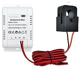 Disjoncteur Solaire PV bidirectionnel Tuya Smart compteur d'énergie 150A pince transformateur de courant App moniteur puissance Applications professionnelles