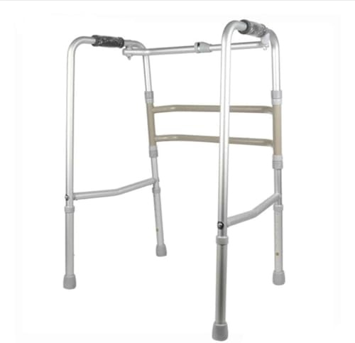 Rollator Walker, Gehhilfe für ältere Menschen, Leichter, zusammenklappbarer Gehrahmen aus Aluminium, höhenverstellbar