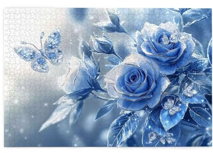 Puzzle 3000 Teile, Puzzle Erwachsene, Holzpuzzle Rose Impossible Jigsaw, Clevere Rätsel, HD Farbe Jigsaw mit Geschenkbox Verpackung for Room Decor, Geschenke für Frauen Landschaft 122x81cm p-566
