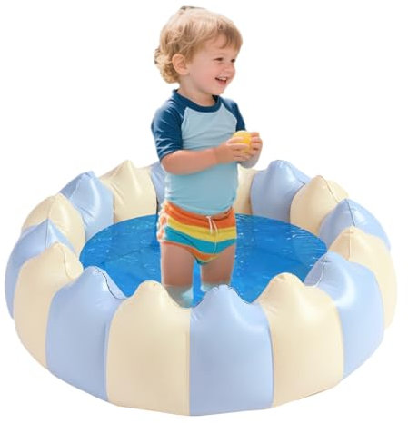Piscina para bebés, Piscina para bebés | Piscina pequeña Inflable | Pit de Pelota, Juguetes Juega para el Centro para Patio de jardín de Interior para Acampar el Patio de Verano Juegos de Agua de