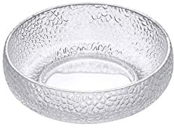 Grand bol à fruits en verre – Plat de service polyvalent pour salade, céréales, pâtes, soupe, nouilles et desserts – Bol élégant pour la maison et les fêtes