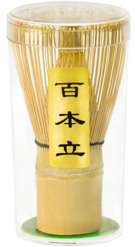 Vaiheng Matcha Whisk, Matcha Whisk Set Matcha Bamboo Whisk for Matcha Powder Handcrafted Organic Traditional Japanese Chasen, 100-Prong Matcha Stirrer Wisk Mixer Brush for Authentic Tea Preparation