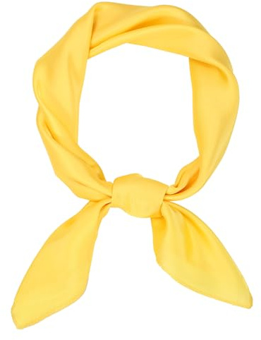 JasGood Damen Seidentuch Seide Leicht Eleganter Seidenschal Damen Bandana Halstuch Kopftuch Schal Vielseitiges Seidenschal für Frauen